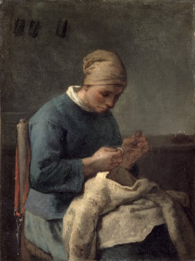 The Seamstress by Jean Francois Millet